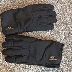 Mossy Oak Black Midweight Outdoor Gloves